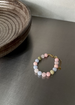 Morganit armbånd Lys Pastel By ANTHON